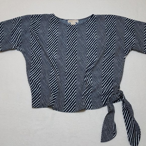 MICHAEL KORS Blue Top Blouse, Size M - Picture 5 of 15